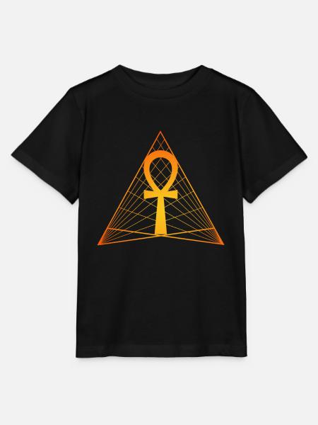 Ägyptisches Ankh-Kreuz, Symbol des Lebens und der Unsterblichkeit - Stanley/Stella T-shirt MINI CREATOR til børn - sort