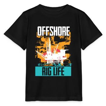 Oilfield Worker Drilling Roughneck - Stanley/Stella Kinder T-Shirt MINI CREATOR  - Schwarz - Vorne - Mikhail (115cm)