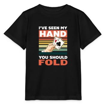Poker vu ma main devrait se plier - T-shirt bio MINI CREATOR Stanley/Stella Enfant - noir - Devant - Mikhail (115cm)