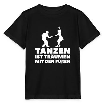Tanzen Tänzer Tanz - Stanley/Stella Kinder T-Shirt MINI CREATOR  - Schwarz - Vorne - Mikhail (115cm)