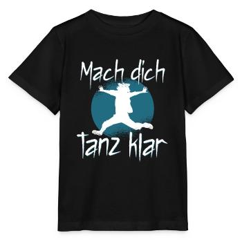 Tanzen Tänzer Tanz - Stanley/Stella Kinder T-Shirt MINI CREATOR  - Schwarz - Vorne - Mikhail (115cm)