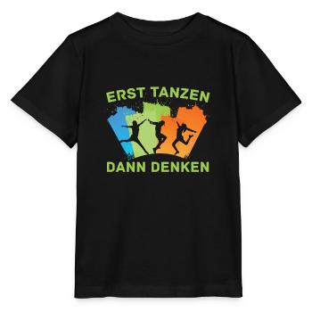 Tanzen Tänzer Tanz - Stanley/Stella Kinder T-Shirt MINI CREATOR  - Schwarz - Vorne - Mikhail (115cm)