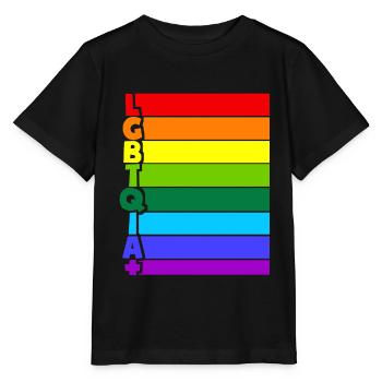 LGBTQIA Plus - Stanley/Stella Kinder T-Shirt MINI CREATOR  - Schwarz - Vorne - Mikhail (115cm)