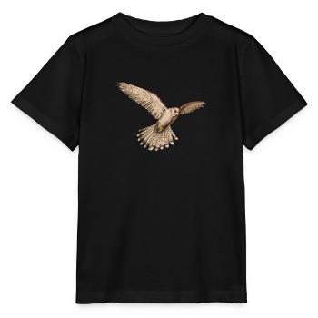Fauconnier de la tour I de l’oiseau de proie chasse au croquant motif pour fauconnier - T-shirt bio MINI CREATOR Stanley/Stella Enfant - noir - Devant - Mikhail (115cm)