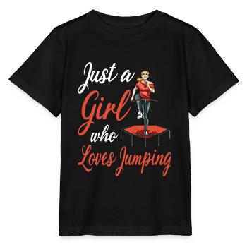 Jumping Trampolin Trendsport Fitness Damen Sport - Stanley/Stella Kinder T-Shirt MINI CREATOR  - Schwarz - Vorne - Mikhail (115cm)