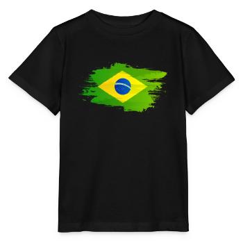 Brazil - Stanley/Stella MINI CREATOR Kids’ T-Shirt - black - Front - Mikhail (115cm)