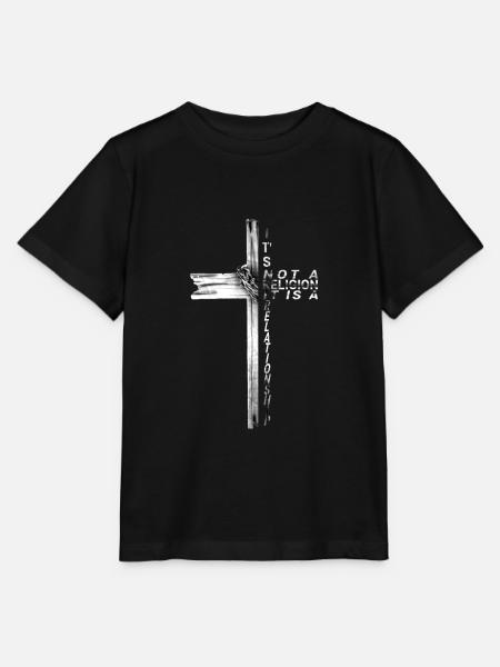 Jesus Christ Bible Christian Christian Cross - Stanley/Stella MINI CREATOR Kids’ T-Shirt - black
