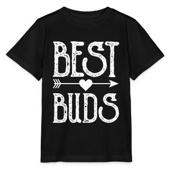 Le meilleur ami de l’amitié des Meilleurs Buds Proverbes - T-shirt bio MINI CREATOR Stanley/Stella Enfant - noir - Devant - Mikhail (115cm)