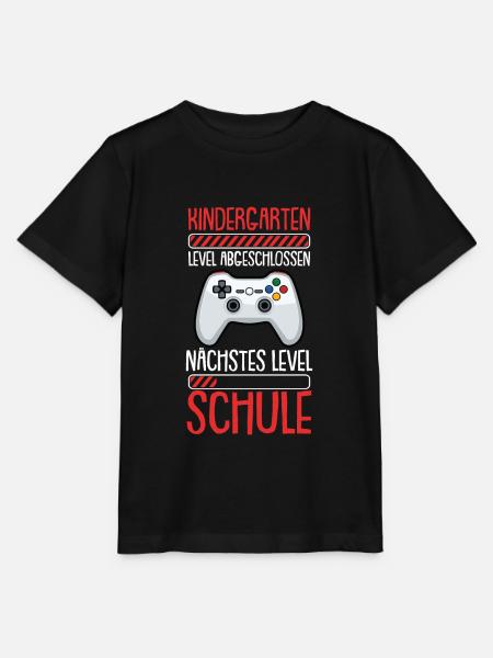Einschulung Level Schule Schulanfang Geschenk - Stanley/Stella Kinder T-Shirt MINI CREATOR  - Schwarz