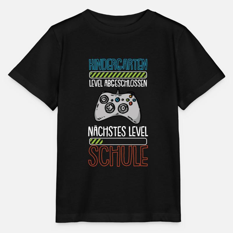 Einschulung Level Schule Schulanfang Geschenk - Stanley/Stella Kinder T-Shirt MINI CREATOR  - Schwarz