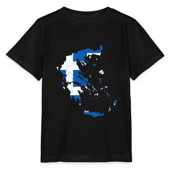Grèce Île grecque Grece - T-shirt bio MINI CREATOR Stanley/Stella Enfant - noir - Devant - Mikhail (115cm)