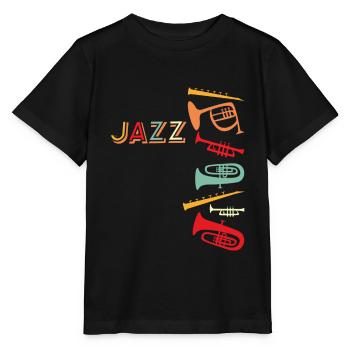 Jazz - Stanley/Stella Kinder T-Shirt MINI CREATOR  - Schwarz - Vorne - Mikhail (115cm)