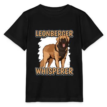 Leonberger Leonberger Whisperer - Stanley/Stella Kinder T-Shirt MINI CREATOR  - Schwarz - Vorne - Mikhail (115cm)