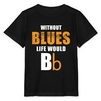 Blues - Stanley/Stella Kinder T-Shirt MINI CREATOR  - Schwarz - Vorne - Mikhail (115cm)