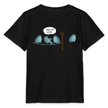Wi-Fi Oiseau BD Qui a Wi-Fi Nerd & IT Cadeau - T-shirt bio MINI CREATOR Stanley/Stella Enfant - noir - Devant - Mikhail (115cm)