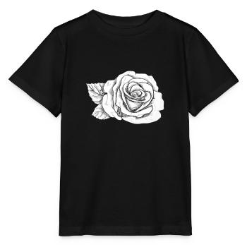 Rose Blume - Stanley/Stella Kinder T-Shirt MINI CREATOR  - Schwarz - Vorne - Mikhail (115cm)
