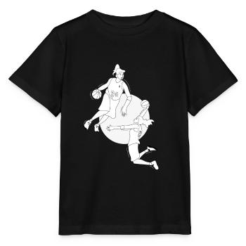 Basketball féminin Minimalisme cadeau basketball - T-shirt bio MINI CREATOR Stanley/Stella Enfant - noir - Devant - Mikhail (115cm)