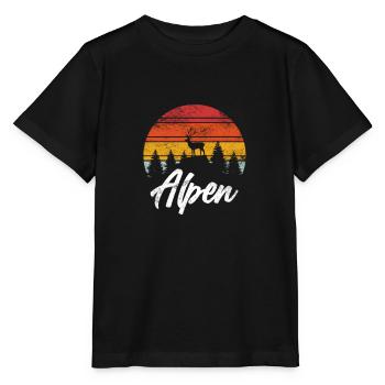 Alpen - Stanley/Stella Kinder T-Shirt MINI CREATOR  - Schwarz - Vorne - Mikhail (115cm)