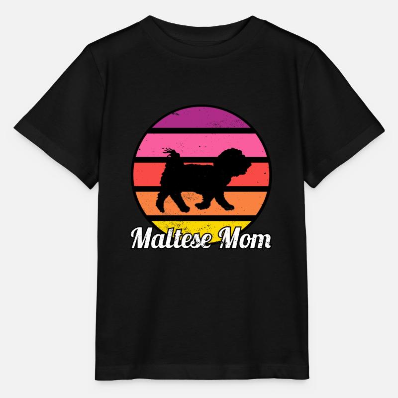 Maman maltaise I Rétro Maman maltaise - T-shirt bio MINI CREATOR Stanley/Stella Enfant - noir