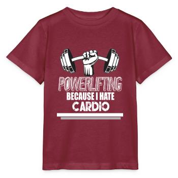 Trois-combats Powerlifting Powerlifter - T-shirt bio MINI CREATOR Stanley/Stella Enfant - bordeaux - Devant - Kain (125cm)