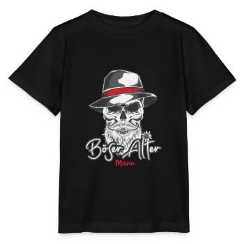 Evil Old Man Camouflage Camouflage Pattern Skull - Stanley/Stella MINI CREATOR Kids’ T-Shirt - black - Front - Mikhail (115cm)