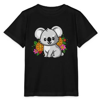 Koala Koala Bear - Stanley/Stella MINI CREATOR Kids’ T-Shirt - black - Front - Mikhail (115cm)
