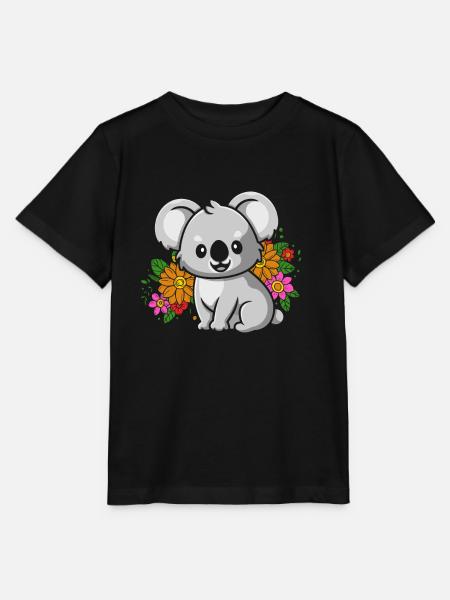 Koala Koalabär - Stanley/Stella T-shirt MINI CREATOR til børn - sort