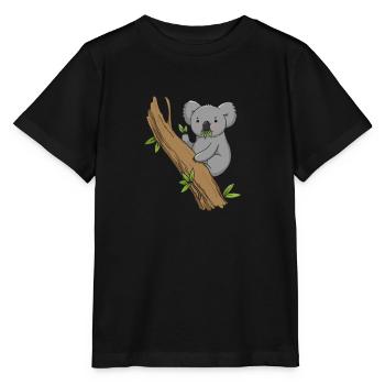 Koala Koala Bear - Stanley/Stella MINI CREATOR Kids’ T-Shirt - black - Front - Mikhail (115cm)
