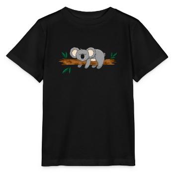 Koala Koala Bear - Stanley/Stella MINI CREATOR Kids’ T-Shirt - black - Front - Mikhail (115cm)