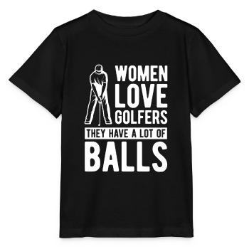 Golf Golfer Golfer Golfer Golf Course - Stanley/Stella MINI CREATOR Kids’ T-Shirt - black - Front - Mikhail (115cm)
