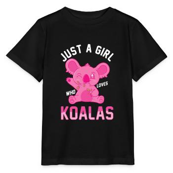 Koala Koala Bear - Stanley/Stella MINI CREATOR Kids’ T-Shirt - black - Front - Mikhail (115cm)