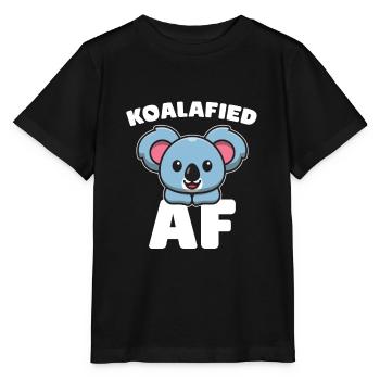 Koala Koala Bear - Stanley/Stella MINI CREATOR Kids’ T-Shirt - black - Front - Mikhail (115cm)