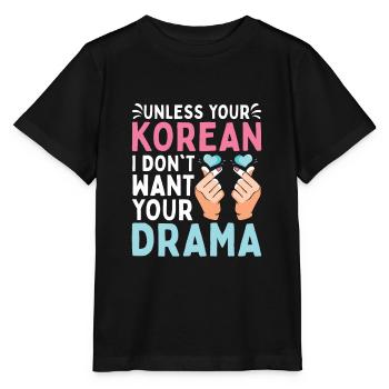 K-Pop Kpop K-Drama Korean Pop Music - Stanley/Stella MINI CREATOR Kids’ T-Shirt - black - Front - Mikhail (115cm)