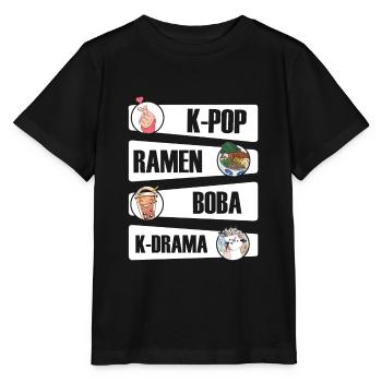 K-Pop Kpop K-Drama Korean Pop Music - Stanley/Stella MINI CREATOR Kids’ T-Shirt - black - Front - Mikhail (115cm)
