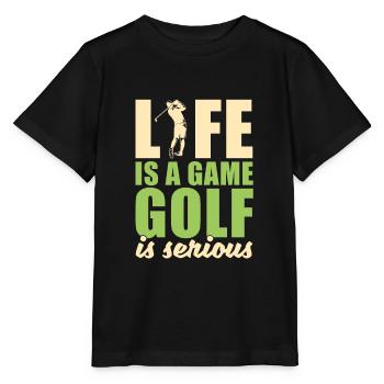 Golf Golfer Golfer Golfer Golf Course - Stanley/Stella MINI CREATOR Kids’ T-Shirt - black - Front - Mikhail (115cm)