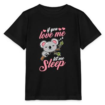 Koala Koala Bear - Stanley/Stella MINI CREATOR Kids’ T-Shirt - black - Front - Mikhail (115cm)