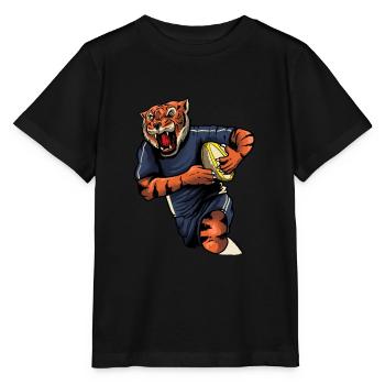 Rugby - Stanley/Stella Kinder T-Shirt MINI CREATOR  - Schwarz - Vorne - Mikhail (115cm)
