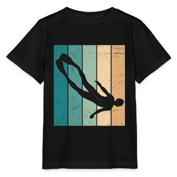Freediving Retro Freediver Apnea Diver Apnea - Stanley/Stella MINI CREATOR Kids’ T-Shirt - black - Front - Mikhail (115cm)