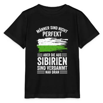 Sibirischer Mann Sibire Russe Ruslland Sibirien - Stanley/Stella Kinder T-Shirt MINI CREATOR  - Schwarz - Vorne - Mikhail (115cm)