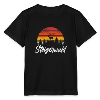 Steigerwald Steigerwälder Lebensgefühl Heimat - Stanley/Stella Kinder T-Shirt MINI CREATOR  - Schwarz - Vorne - Mikhail (115cm)