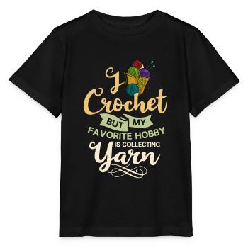 Crochet Knitting Knitting Needles Crochet Needle - Stanley/Stella MINI CREATOR Kids’ T-Shirt - black - Front - Mikhail (115cm)