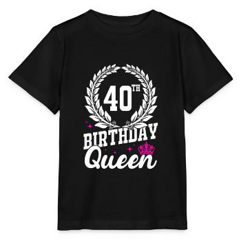 40. Geburtstag - Stanley/Stella Kinder T-Shirt MINI CREATOR  - Schwarz - Vorne - Mikhail (115cm)