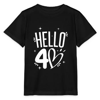 40th birthday - Stanley/Stella MINI CREATOR Kids’ T-Shirt - black - Front - Mikhail (115cm)
