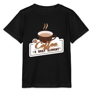 Café buveurs de café Amateurs de café - T-shirt bio MINI CREATOR Stanley/Stella Enfant - noir - Devant - Mikhail (115cm)