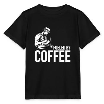 Café buveurs de café Amateurs de café - T-shirt bio MINI CREATOR Stanley/Stella Enfant - noir - Devant - Mikhail (115cm)