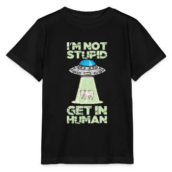 Alien Space - Stanley/Stella Kinder T-Shirt MINI CREATOR  - Schwarz - Vorne - Mikhail (115cm)