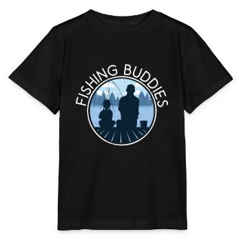 Pêche buddies fille père - T-shirt bio MINI CREATOR Stanley/Stella Enfant - noir - Devant - Mikhail (115cm)