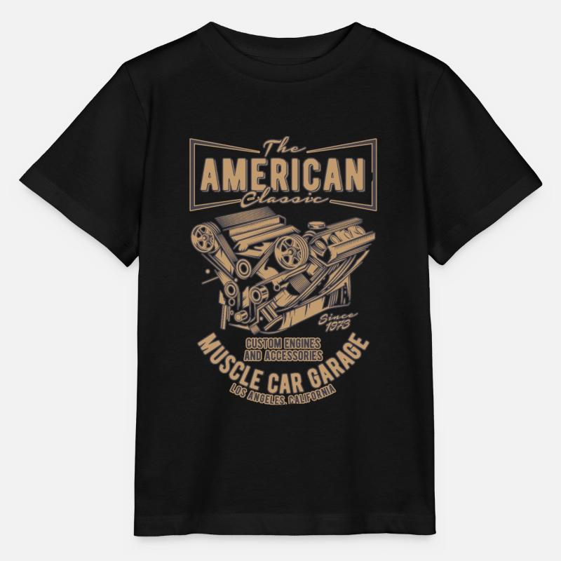 Muscle Car / V8 / Hot Rod / V8 Engine / V8 Son - T-shirt bio MINI CREATOR Stanley/Stella Enfant - noir