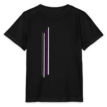 Subtle Demisexual Pride Flag, Demi Pride Month - Stanley/Stella Kinder T-Shirt MINI CREATOR  - Schwarz - Vorne - Mikhail (115cm)