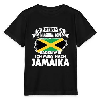 Jamaikaner Raggae Jamaika - Stanley/Stella Kinder T-Shirt MINI CREATOR  - Schwarz - Vorne - Mikhail (115cm)